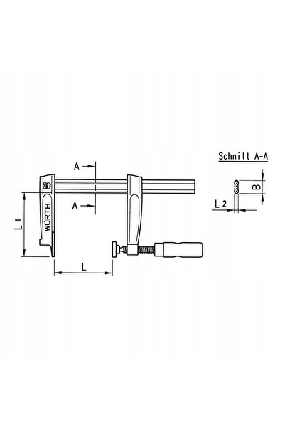 NO BRAND Clește de tâmplărie forjat cu mâner, 250mm, Wurth