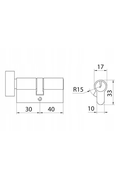 NO BRAND Set de inserții Ces Psm 30/40 + 30g/40 5 Chei