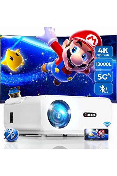 NO BRAND Proiector Portabil Mini Full HD 1080P pentru Filme C12 + Husă