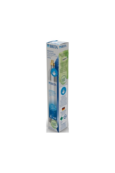 Britannica Books Cartuș cilindric cu gaz CO2, de uz alimentar, sticlă saturat...