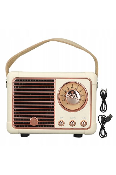 NO BRAND Radio Retro Portabil de Bucătărie Fără Fir Bluetooth USB Baterie