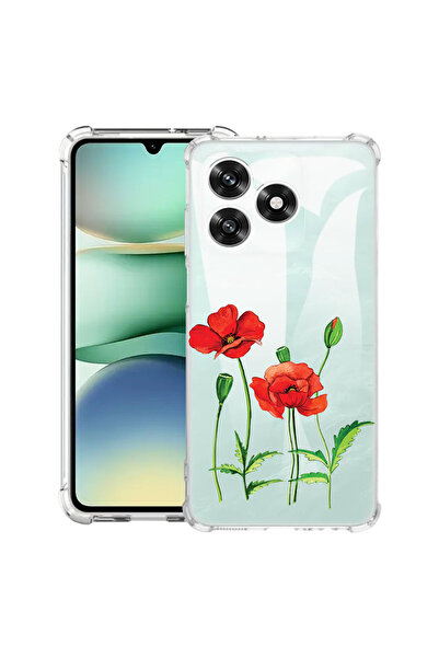 bestcase ®   Husă Antișoc pentru Honor 600 Lite, Roșu Poppy, 3145732 AS 643