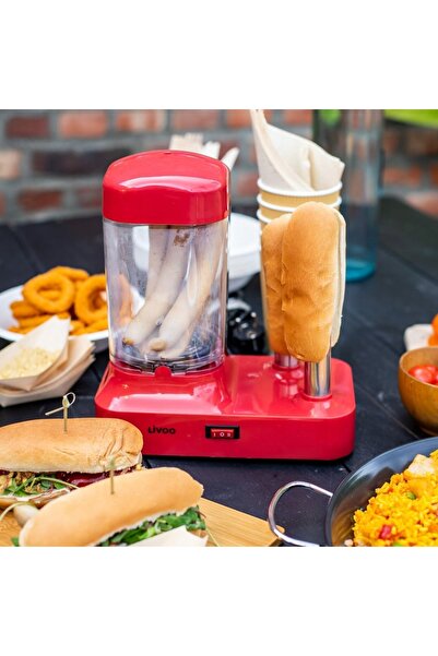 NO BRAND Aparat de hot dog de 340W cu cuptor cu aburi și aparate de copt chifle.