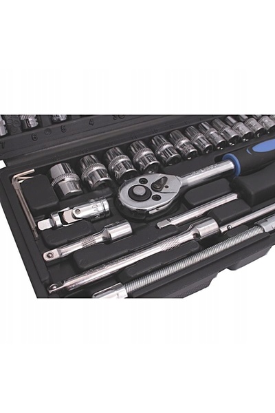 NO BRAND Set de chei tubulare în carcasă, 46 piese, 1/4'' + biți
