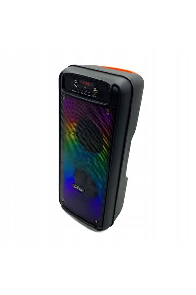NO BRAND Boxă Bluetooth fără fir, tip coloană, 600W, RGB/Efect de flacără, Ra...
