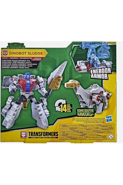 NO BRAND Figurină Transformers 16cm Dinobot Sludge Dinozaur 14 Steps Cyberver...