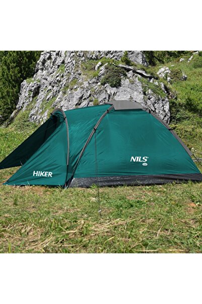 NO BRAND Cort de camping turistic pentru 2 persoane, impermeabil + husă Nils ...