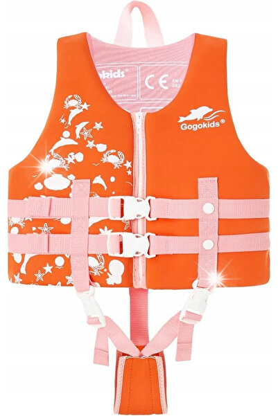 NO BRAND Vestă de înot pentru copii Kapok Impermeabilă Portocalie Roz S 12-16kg