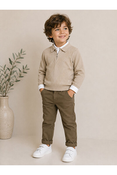 ORYEDA EXCLUSIVE Mct Baby Premium Knitwear Shirt Collar Boys' Set –