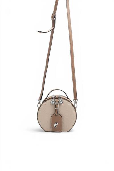 Silver Polo Μπεζ - Γυναικεία τσάντα χιαστί Latte Fashion SP1163