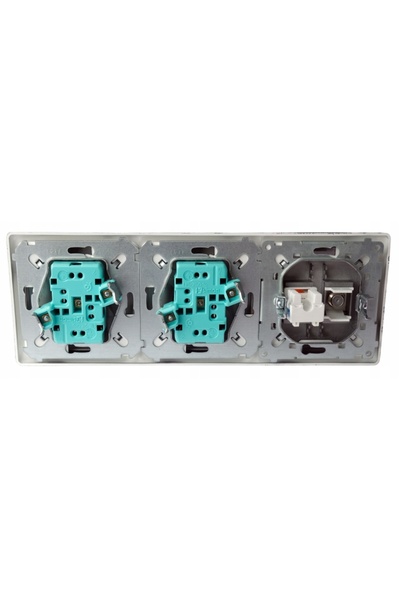 SIMON Priză de perete 230V RJ-45 cu terminal încastrat