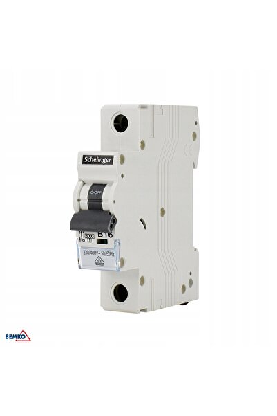 BEMKO TEKSTİL Disjunctor 6kA 1P C 20A VDE Schelinger A02-G8-1P-C20