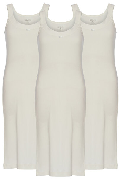 TOLIN 3-Pack Women's 100% Cotton Ribbed Nightgown 1230