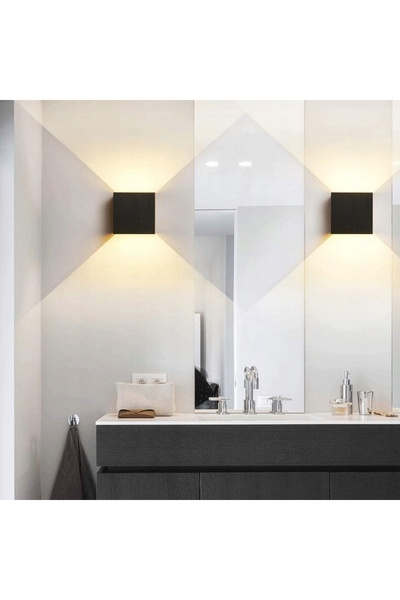 NO BRAND Aplică LED de perete Ailuki 12 W, pentru exterior și interior, imper...
