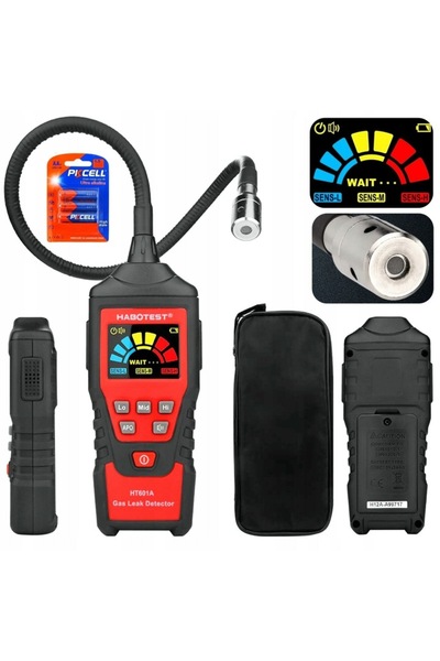 NO BRAND Detector de scurgeri de gaz cu ecran LCD, alarmă, propan, butan, gaz...