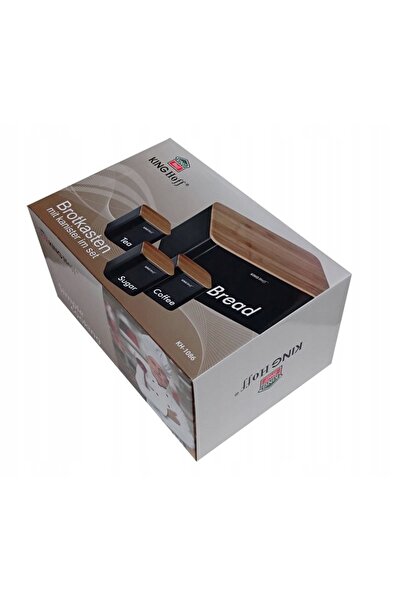 Kinghoff Cutie pentru alimente cu compartimente, negru