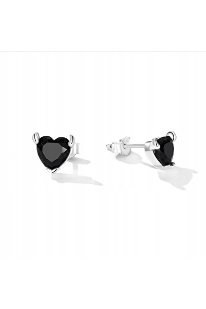 NO BRAND Cercei din argint S925 Fraise, model Fete Diavol, cu Zirconia