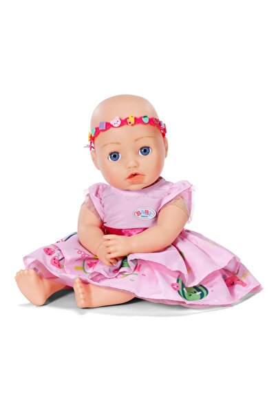 NO BRAND Rochie pentru păpușă Baby Born cu bentiță și insigne Pinplay pentru ...