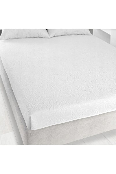 NO BRAND Cearșaf de pat Tulip 4 Jacquard Terry 175X220 Alb