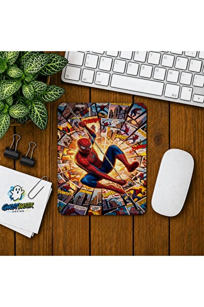 Ghostbastır Design Örümcek Adam Baskılı Oyuncu Mousepad 0218