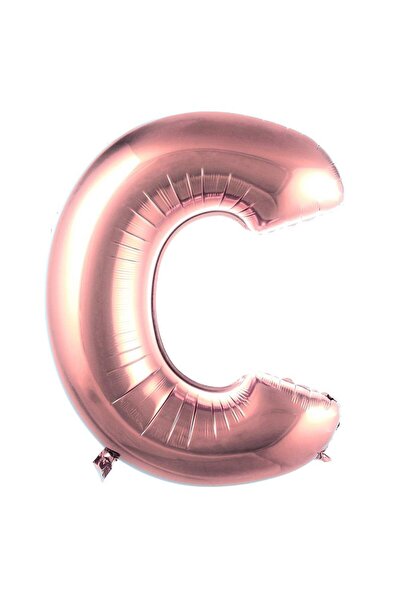 Parti Dükkanı 40 Inch 100 cm Rose Gold Letter C Foil Balloon Helium Compatibl...