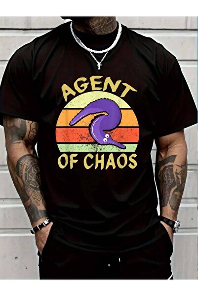 799 100% Cotton Worm On String Agent Of Chaos Funny T-Shirt Men's Women's Vin...