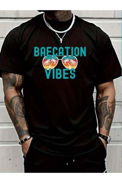 799 100% Cotton Couples Trip Matching Summer Vacation Baecation Mode-Vibes T-...