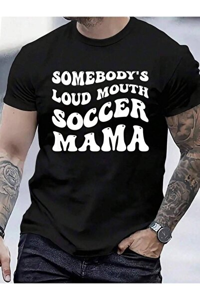 799 100% Cotton Somebody's Loud Mouth Soccer Mama Funny Groovy T-Shirt Men's ...