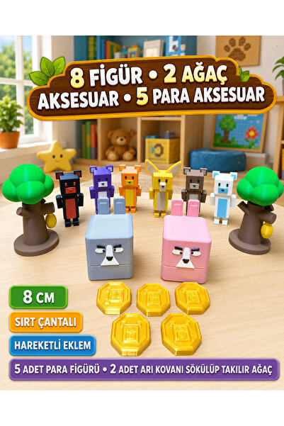 VRDCHLOE Super Bear Adventure Premium Oyun ve Diorama Set 15 Parça (8 Figür +...