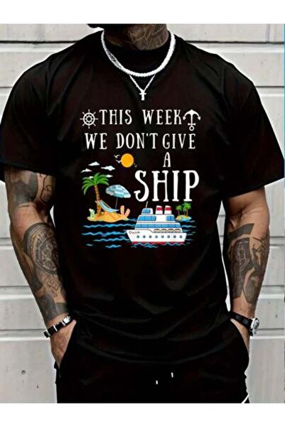 799 100% Cotton This Week We Don't Give A Ship Cruise Family Vacation Round N...