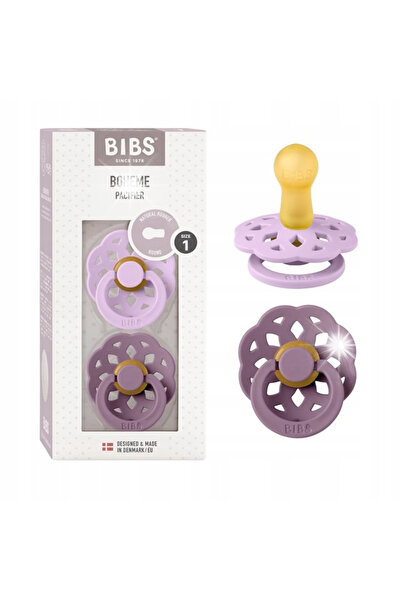 NO BRAND Smoczek Bibs Boheme Set Rotund 2 Bucăți Cauciuc 0m+ Violet Sky / Mauve