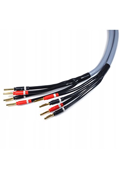 NO BRAND Cablu de difuzor bi-amplificare cu conectori banană pentru difuzor M...