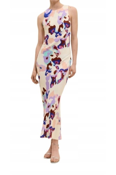 NO BRAND Rochie Maxi cu decupaj la spate, cu legătură, bretele late, XL