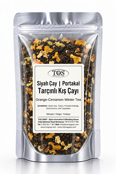 TOS The Organic Spices Black Tea |   Orange - Cinnamon Winter Tea 100 Gr (1. ...