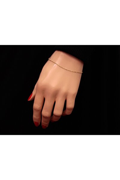 NO BRAND Brățară de aur 333, lanț Ankier, ajustabilă, elegantă, pentru femei,...