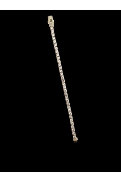 Generic Brand BRATARA TENIS MONACO 18 CM ,otel inoxidabil placat cu aur 14 k