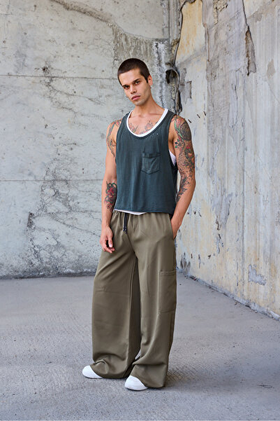 Superbluemexico Men's Loose Street Style Shalwar Trousers