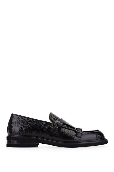 Tamer Tanca Men's Genuine Leather Black Classic Shoes