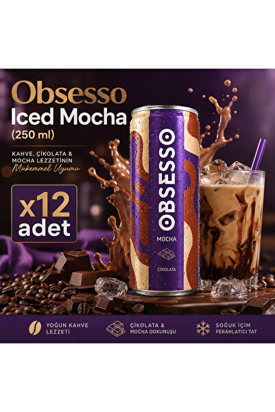 OBSESSO Mocha Soğuk Kahve 250 ml x12 Adet