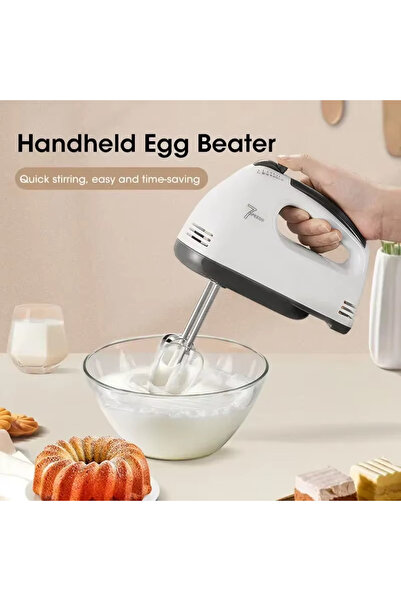 Choice EU US plug Handheld Electric Egg Beater 7-Speed Mini Automatic Mixer f...