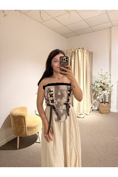 Alâ Butik Official Alâ Butik Beli Lastikli Maxi Etek