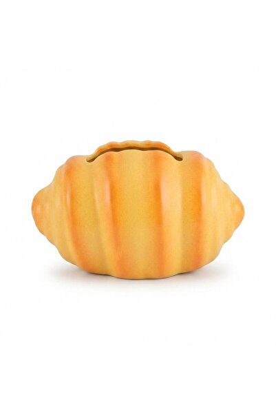 AKDC Yellow & Orange Seashell Ceramic Napkin Holder – 22×15 cm