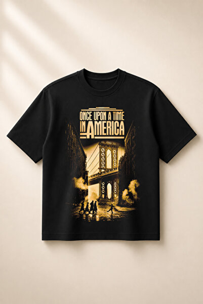 SVART WEAR Μακριά μαζί της εποχής στην Αμερική Τυπωμένο Oversize Boxy Cut Uni...