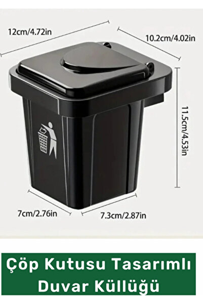 safestore Trash Can Designed Wall-Mounted Ashtray - Decorative Balcony Office...
