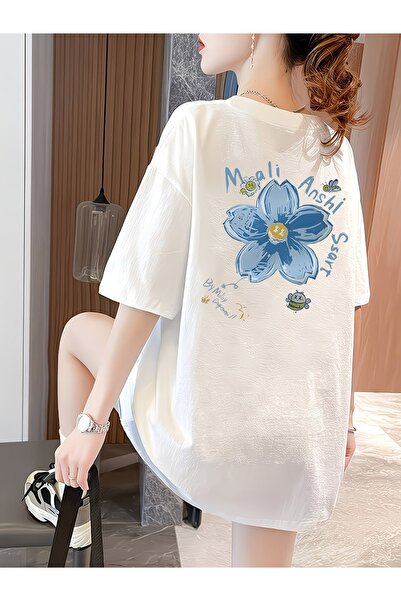 puolikuu Unisex Comfortable Fit Tshrit Printed Tshirt