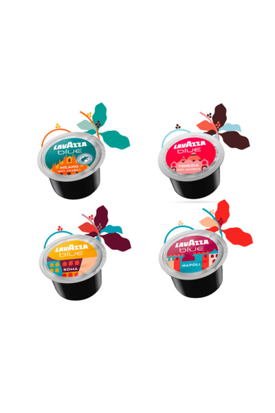 LavAzza Pachet asortat 4 tipuri capsule de espresso Blue, 100 bucăți