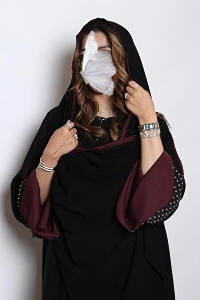 CEBAMY Burgundy Abaya