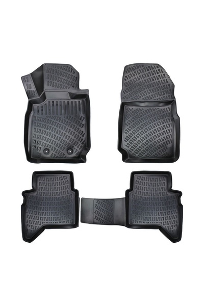 DELUXETUNING Set covorase auto cauciuc Ford Ranger 2011-2018