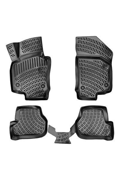 DELUXETUNING Set covorase auto cauciuc SEAT Altea 2004-2015 forma tavita