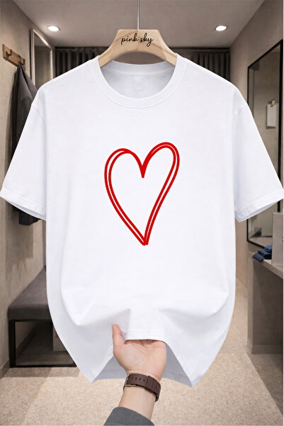 Pink Sky Premium Oversize T-Shirt 100% Cotton Unisex Comfortable Fit Trending...
